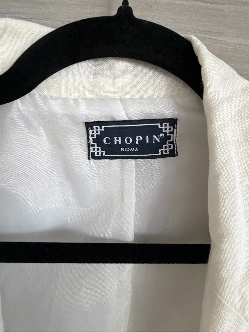 White 100% Italian Linen Blazer Women’s M - Picture 3 of 10